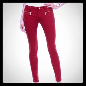 Red Michael Kors jeans.